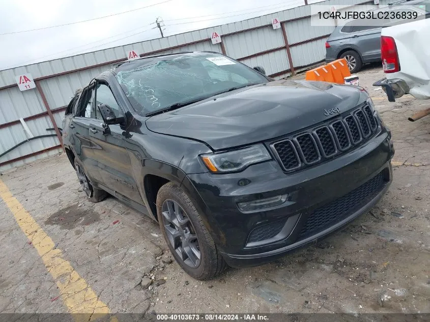 1C4RJFBG3LC236839 2020 Jeep Grand Cherokee Limited X 4X4