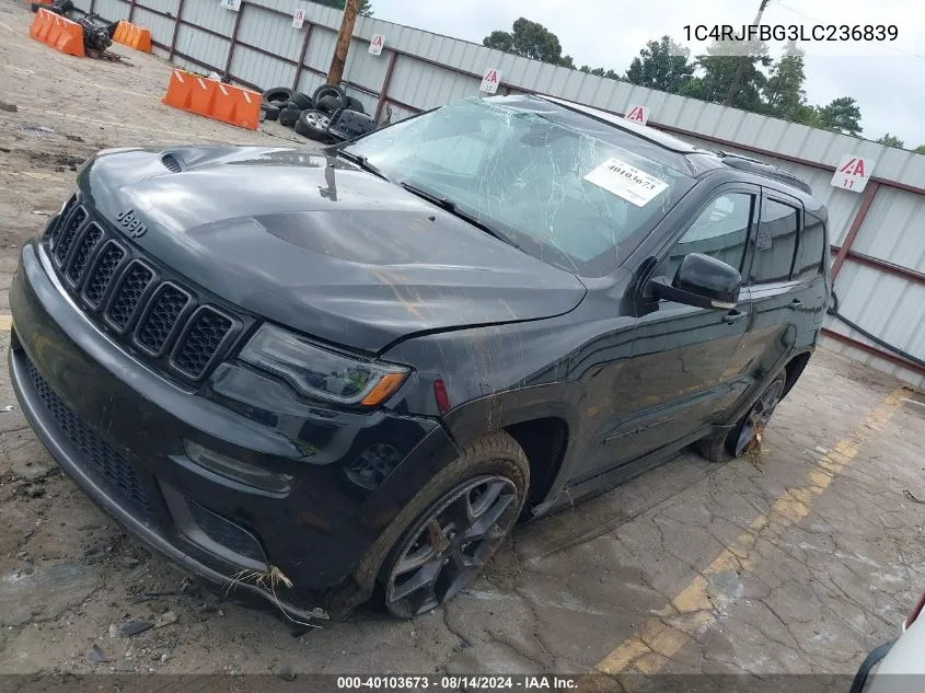 2020 Jeep Grand Cherokee Limited X 4X4 VIN: 1C4RJFBG3LC236839 Lot: 40103673