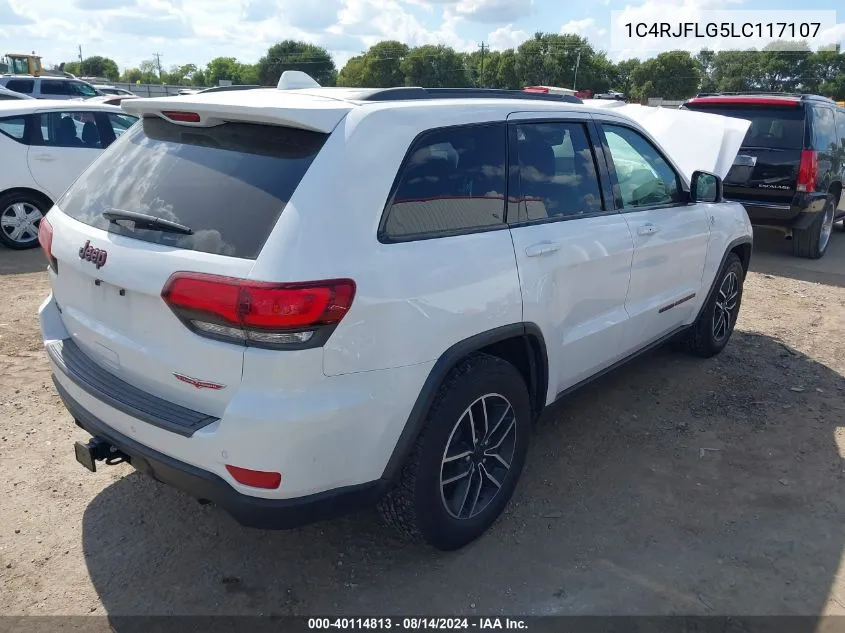 2020 Jeep Grand Cherokee Trailhawk 4X4 VIN: 1C4RJFLG5LC117107 Lot: 40114813