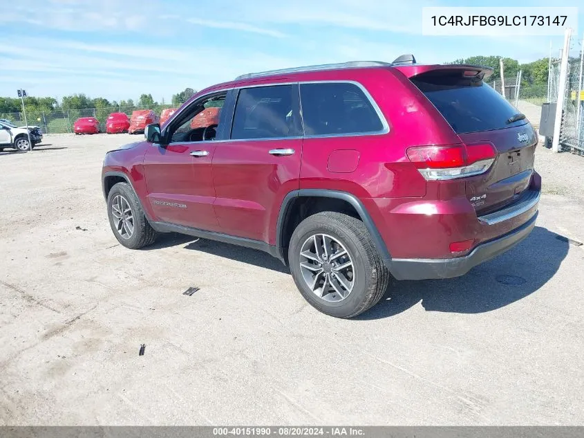 1C4RJFBG9LC173147 2020 Jeep Grand Cherokee Limited