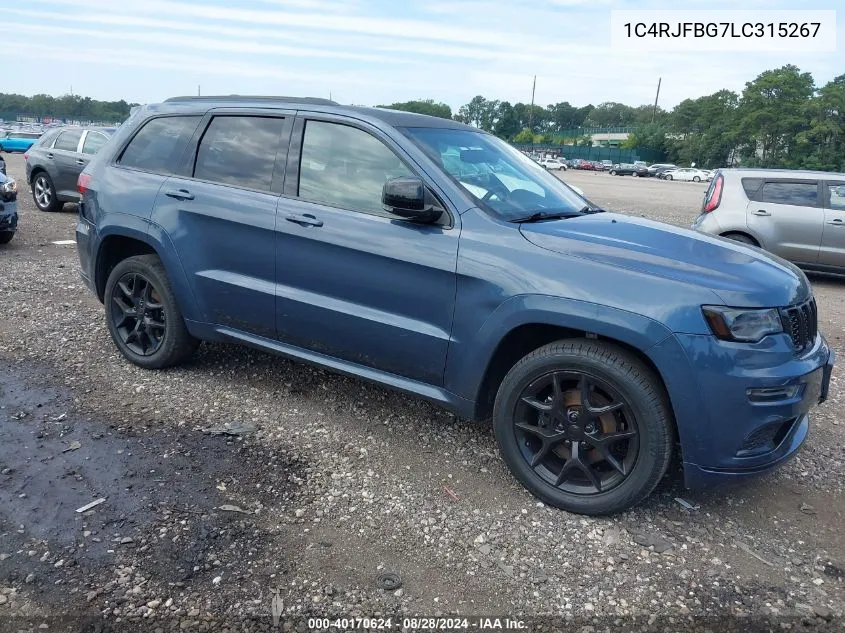 2020 Jeep Grand Cherokee Limited X 4X4 VIN: 1C4RJFBG7LC315267 Lot: 40170624