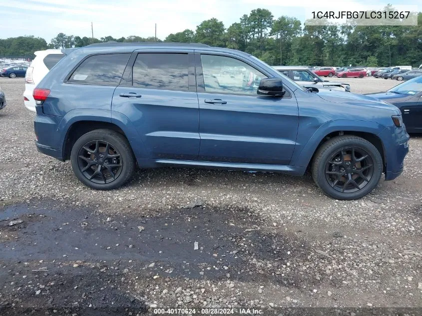 2020 Jeep Grand Cherokee Limited X 4X4 VIN: 1C4RJFBG7LC315267 Lot: 40170624