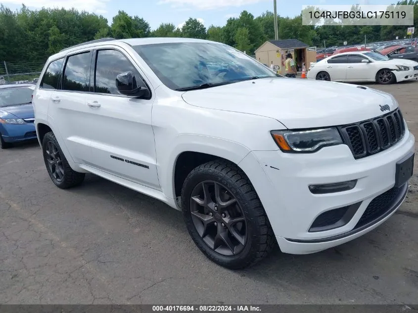 2020 Jeep Grand Cherokee Limited X 4X4 VIN: 1C4RJFBG3LC175119 Lot: 40176694