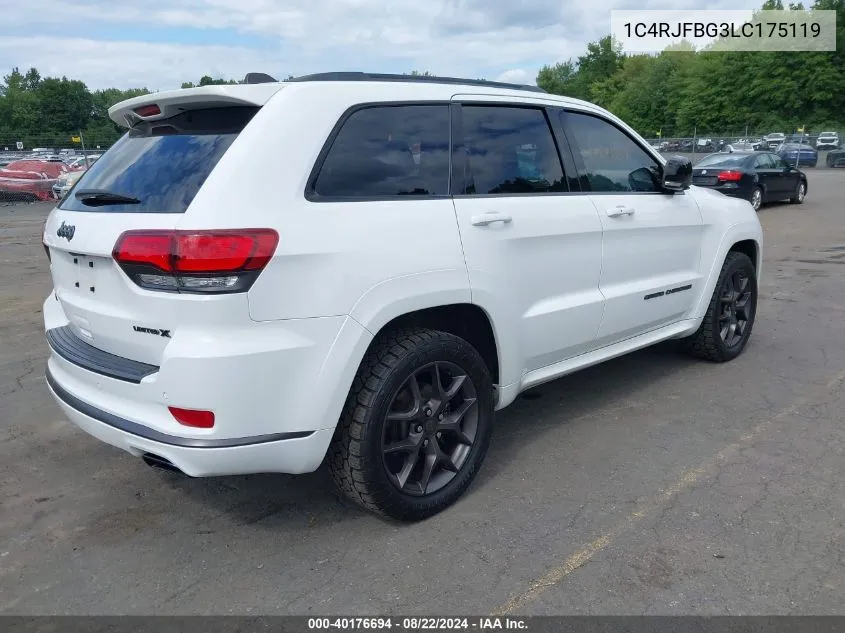 2020 Jeep Grand Cherokee Limited X 4X4 VIN: 1C4RJFBG3LC175119 Lot: 40176694