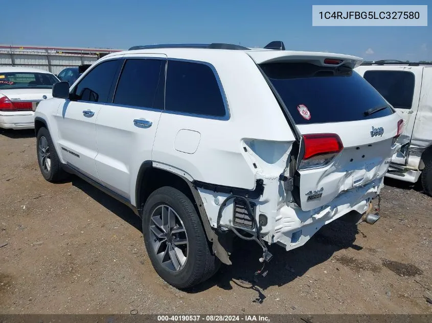 2020 Jeep Grand Cherokee Limited 4X4 VIN: 1C4RJFBG5LC327580 Lot: 40190537