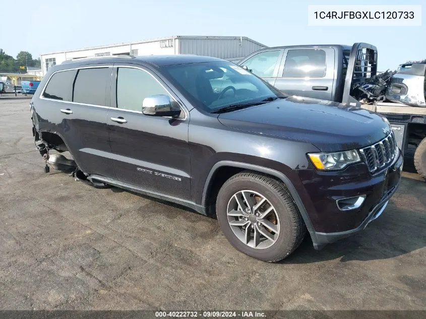 2020 Jeep Grand Cherokee Limited 4X4 VIN: 1C4RJFBGXLC120733 Lot: 40222732