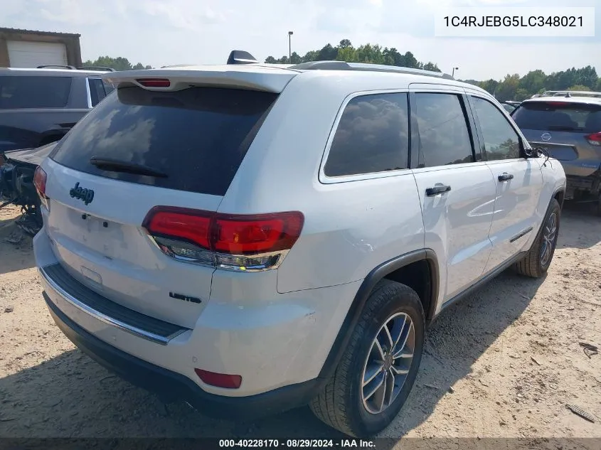 2020 Jeep Grand Cherokee Limited 4X2 VIN: 1C4RJEBG5LC348021 Lot: 40228170