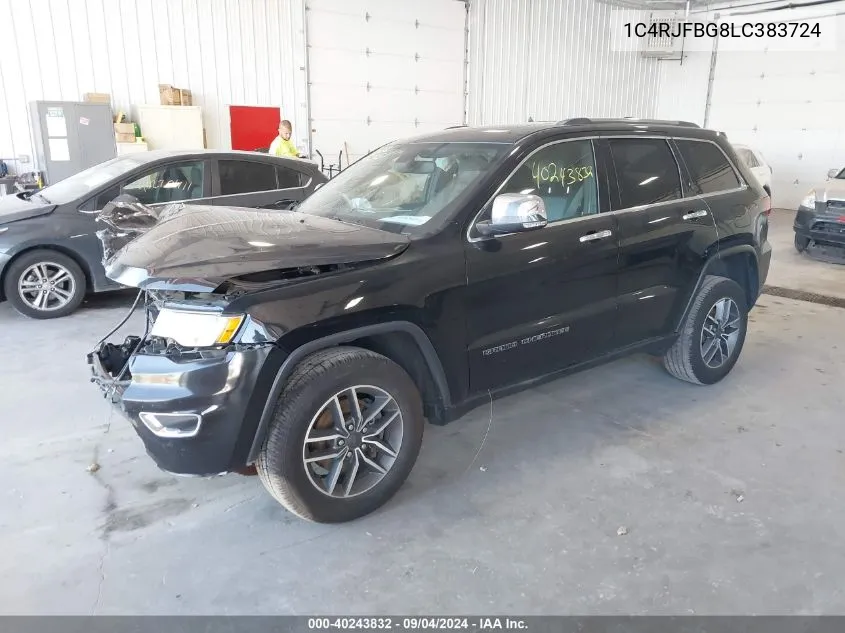 2020 Jeep Grand Cherokee Limited 4X4 VIN: 1C4RJFBG8LC383724 Lot: 40243832