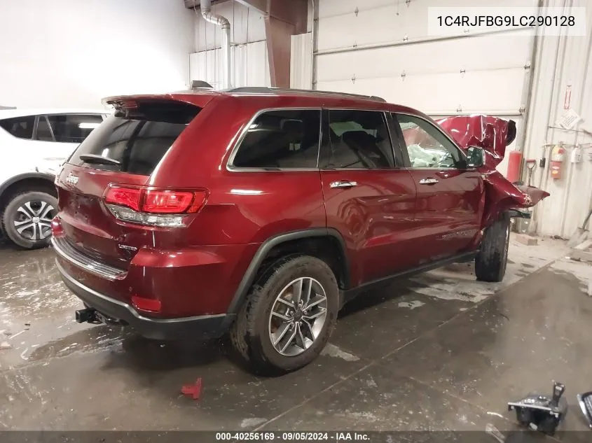 2020 Jeep Grand Cherokee Limited 4X4 VIN: 1C4RJFBG9LC290128 Lot: 40256169