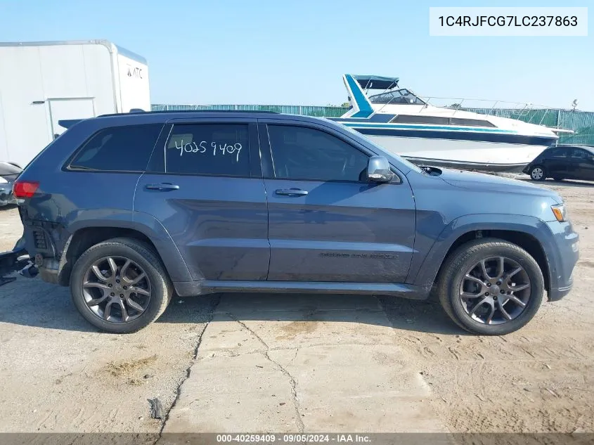 2020 Jeep Grand Cherokee Overland VIN: 1C4RJFCG7LC237863 Lot: 40259409