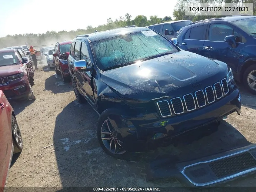 1C4RJFBG2LC274031 2020 Jeep Grand Cherokee Limited 4X4