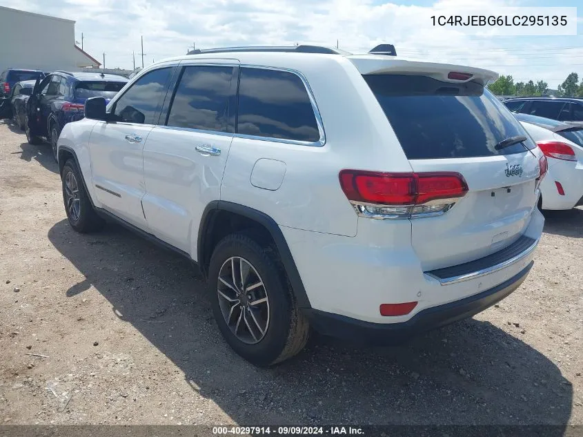 2020 Jeep Grand Cherokee Limited 4X2 VIN: 1C4RJEBG6LC295135 Lot: 40297914