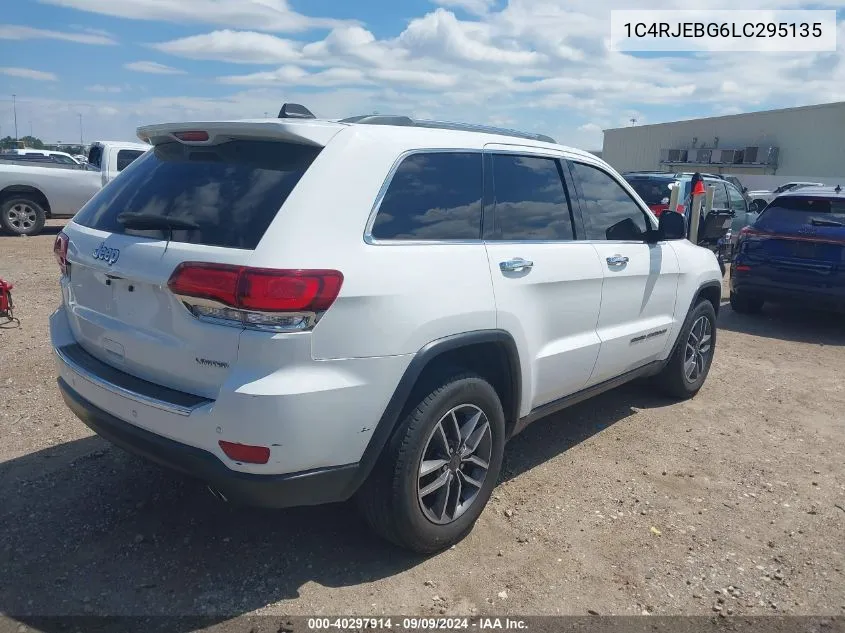 2020 Jeep Grand Cherokee Limited 4X2 VIN: 1C4RJEBG6LC295135 Lot: 40297914