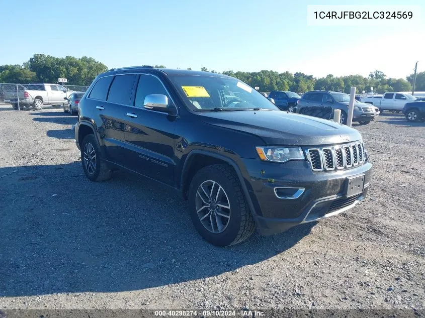 2020 Jeep Grand Cherokee Limited 4X4 VIN: 1C4RJFBG2LC324569 Lot: 40298274