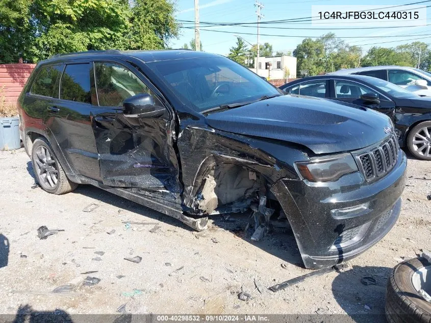 2020 Jeep Grand Cherokee Limited VIN: 1C4RJFBG3LC440315 Lot: 40298532