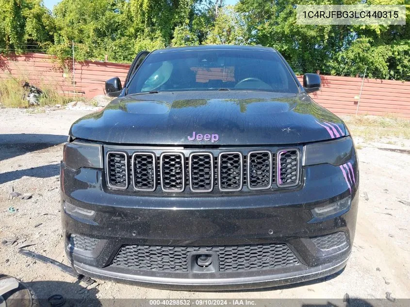 2020 Jeep Grand Cherokee Limited VIN: 1C4RJFBG3LC440315 Lot: 40298532