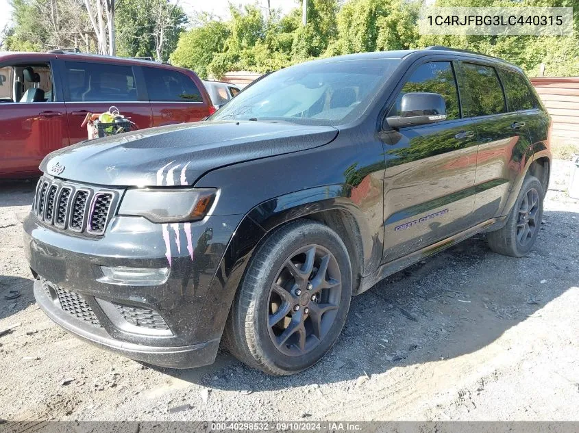 2020 Jeep Grand Cherokee Limited VIN: 1C4RJFBG3LC440315 Lot: 40298532