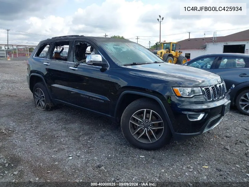 2020 Jeep Grand Cherokee Limited 4X4 VIN: 1C4RJFBG0LC425934 Lot: 40300525