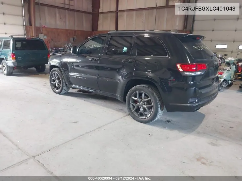 2020 Jeep Grand Cherokee Limited X 4X4 VIN: 1C4RJFBGXLC401043 Lot: 40320994