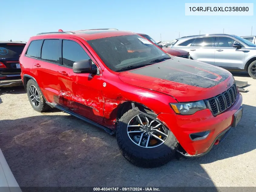 2020 Jeep Grand Cherokee Trailhawk 4X4 VIN: 1C4RJFLGXLC358080 Lot: 40341747