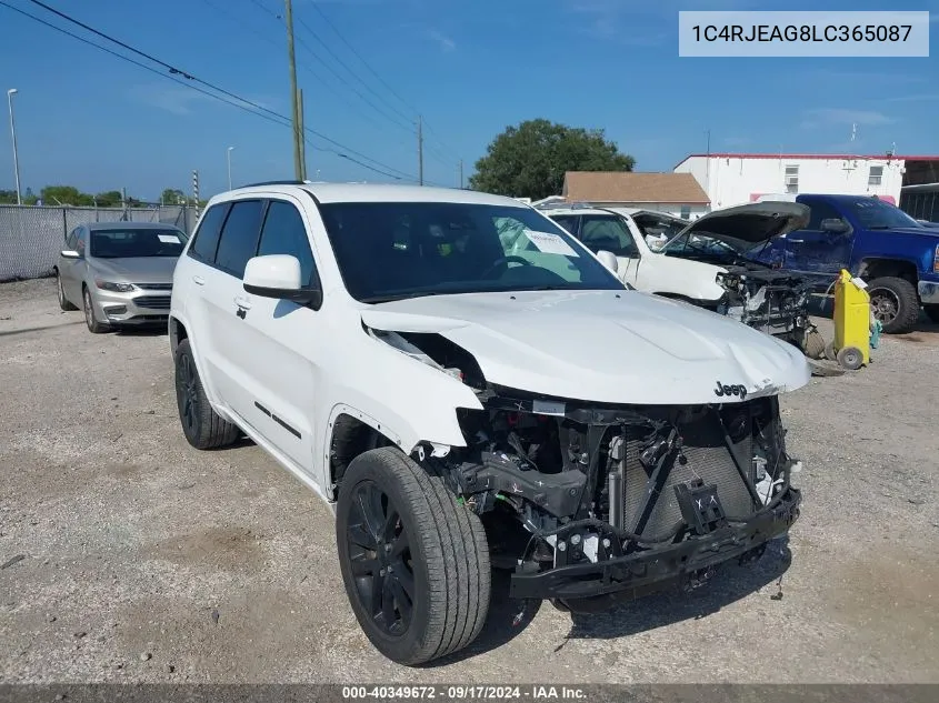 2020 Jeep Grand Cherokee Laredo VIN: 1C4RJEAG8LC365087 Lot: 40349672