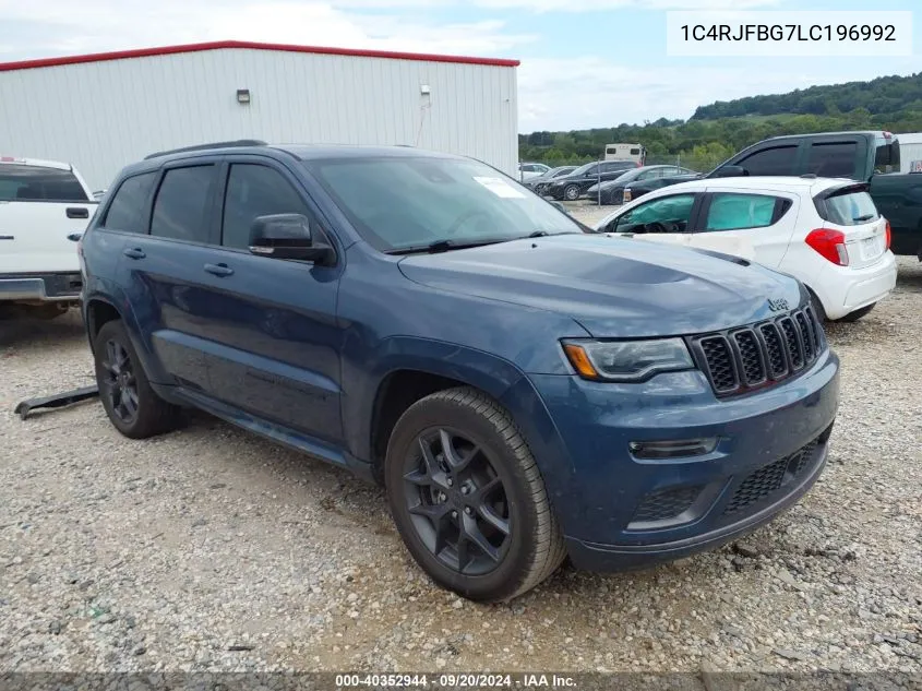 2020 Jeep Grand Cherokee Limited X 4X4 VIN: 1C4RJFBG7LC196992 Lot: 40352944