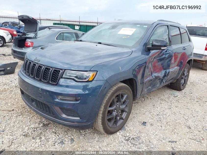 2020 Jeep Grand Cherokee Limited X 4X4 VIN: 1C4RJFBG7LC196992 Lot: 40352944