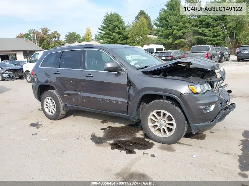 2020 Jeep Grand Cherokee Laredo E 4X4 VIN: 1C4RJFAG3LC149122 Lot: 40356454