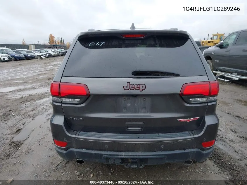 2020 Jeep Grand Cherokee Trailhawk 4X4 VIN: 1C4RJFLG1LC289246 Lot: 40373448