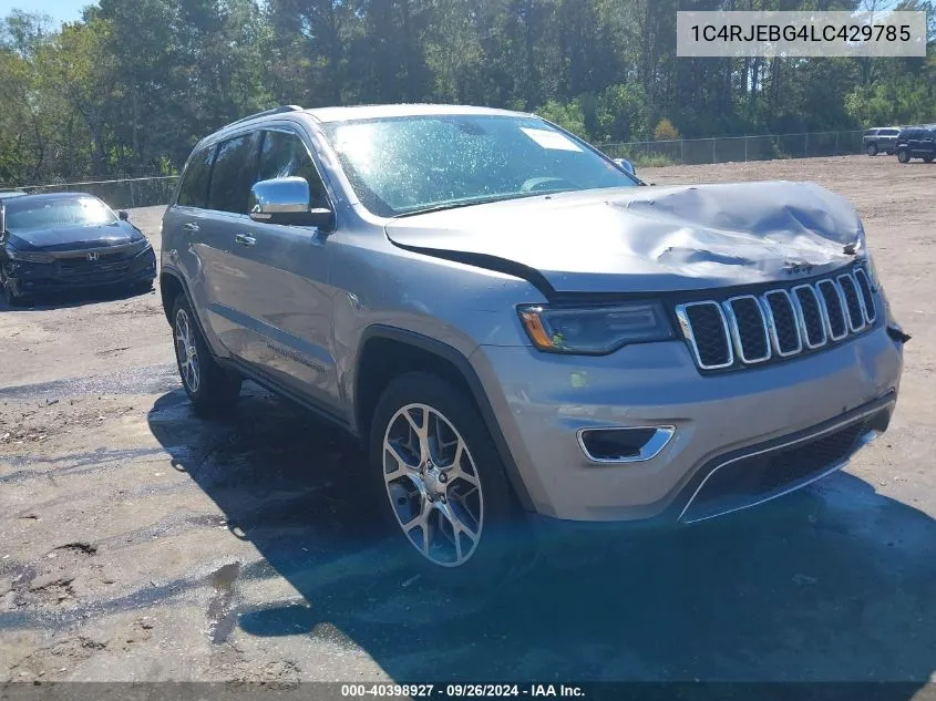 2020 Jeep Grand Cherokee Limited 4X2 VIN: 1C4RJEBG4LC429785 Lot: 40398927