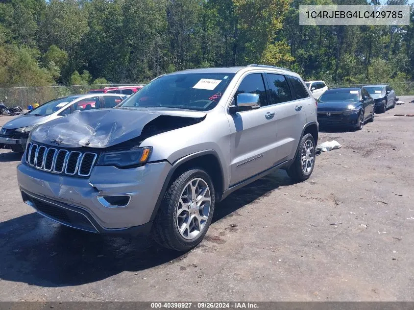 2020 Jeep Grand Cherokee Limited 4X2 VIN: 1C4RJEBG4LC429785 Lot: 40398927