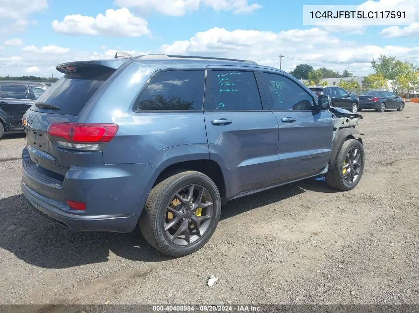 2020 Jeep Grand Cherokee Limited X 4X4 VIN: 1C4RJFBT5LC117591 Lot: 40408984