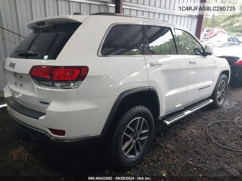 2020 Jeep Grand Cherokee North Edition 4X4 VIN: 1C4RJFAG8LC280725 Lot: 40422852