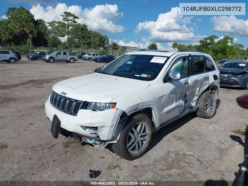 2020 Jeep Grand Cherokee Limited 4X4 VIN: 1C4RJFBGXLC298772 Lot: 40423553