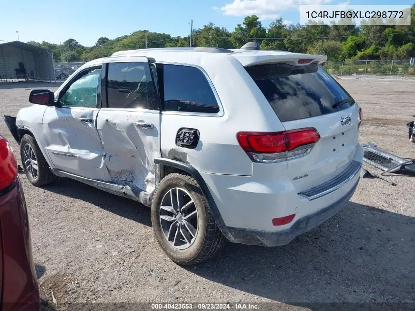 2020 Jeep Grand Cherokee Limited 4X4 VIN: 1C4RJFBGXLC298772 Lot: 40423553