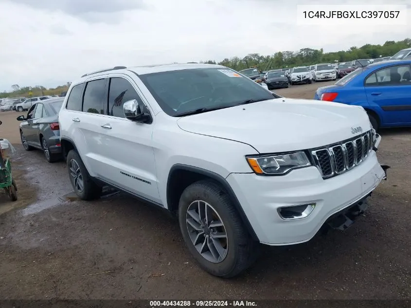 2020 Jeep Grand Cherokee Limited 4X4 VIN: 1C4RJFBGXLC397057 Lot: 40434288