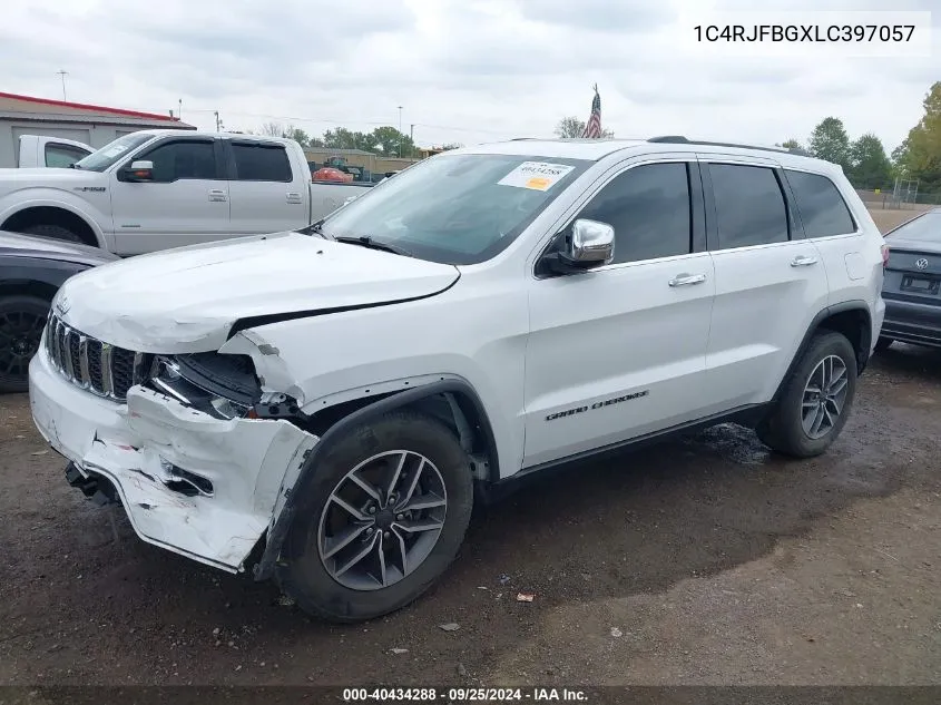 2020 Jeep Grand Cherokee Limited 4X4 VIN: 1C4RJFBGXLC397057 Lot: 40434288