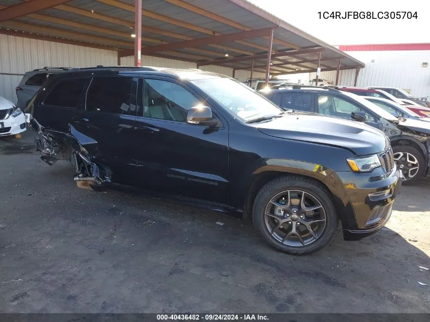 2020 Jeep Grand Cherokee Limited X 4X4 VIN: 1C4RJFBG8LC305704 Lot: 40436482