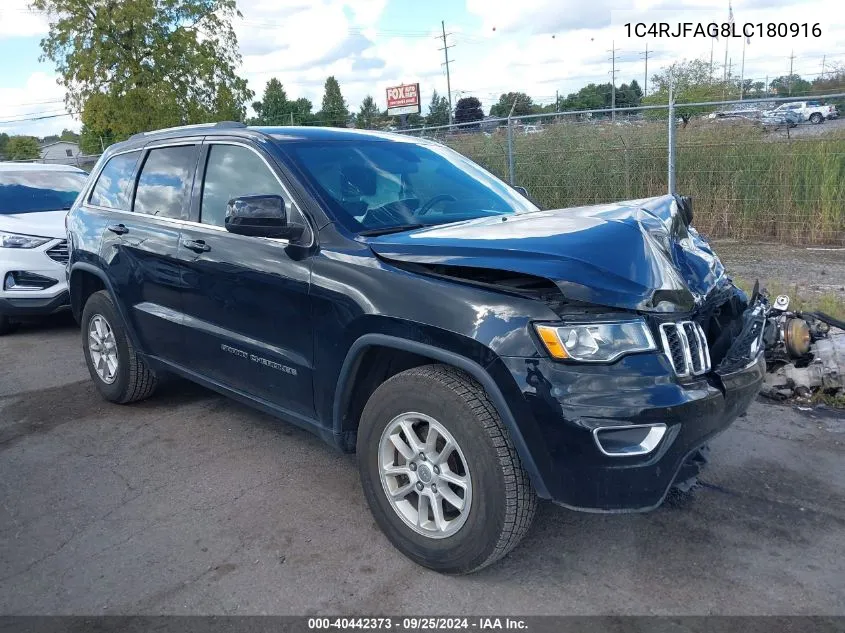 2020 Jeep Grand Cherokee Laredo E 4X4 VIN: 1C4RJFAG8LC180916 Lot: 40442373