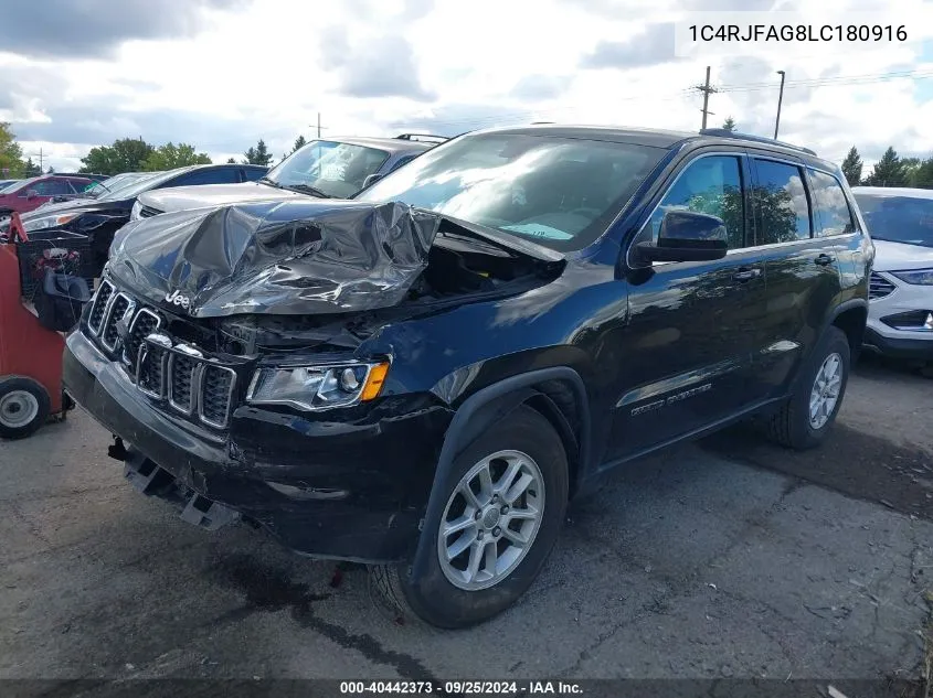 2020 Jeep Grand Cherokee Laredo E 4X4 VIN: 1C4RJFAG8LC180916 Lot: 40442373