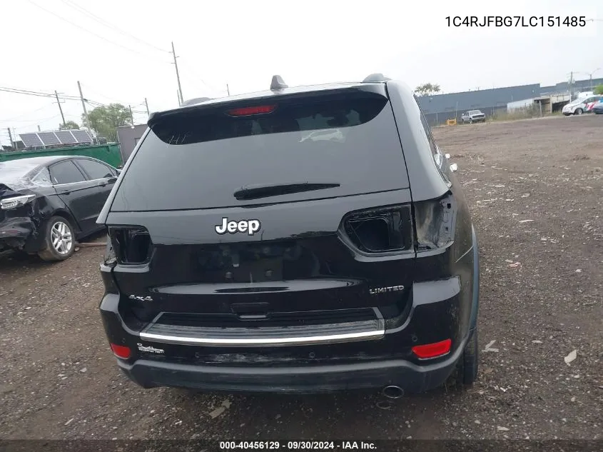 2020 Jeep Grand Cherokee Limited VIN: 1C4RJFBG7LC151485 Lot: 40456129