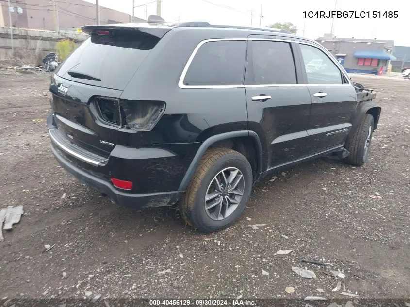 1C4RJFBG7LC151485 2020 Jeep Grand Cherokee Limited