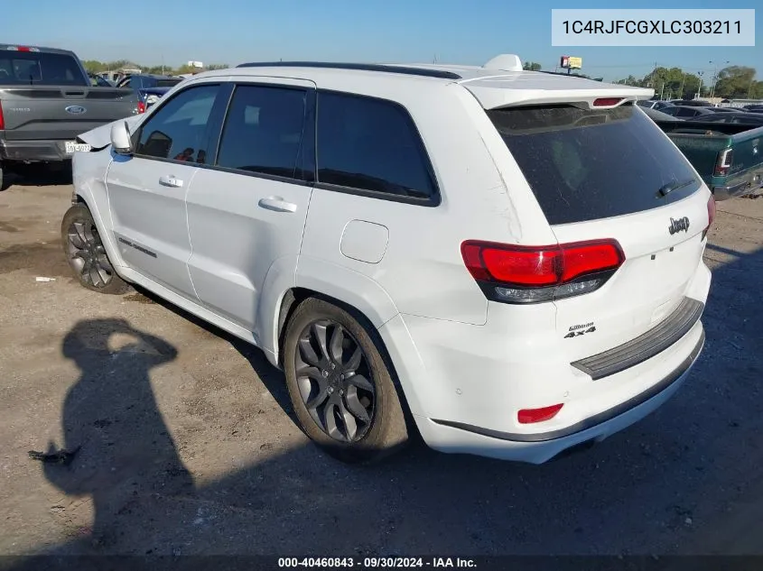 2020 Jeep Grand Cherokee Overland VIN: 1C4RJFCGXLC303211 Lot: 40460843