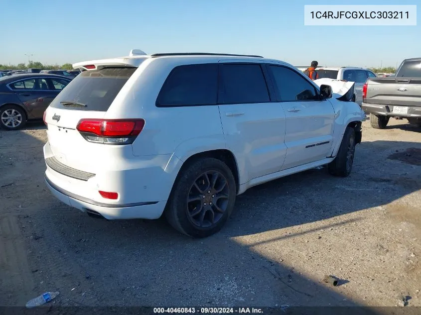 2020 Jeep Grand Cherokee Overland VIN: 1C4RJFCGXLC303211 Lot: 40460843