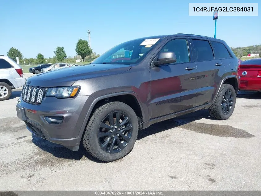 2020 Jeep Grand Cherokee Altitude 4X4 VIN: 1C4RJFAG2LC384031 Lot: 40470226