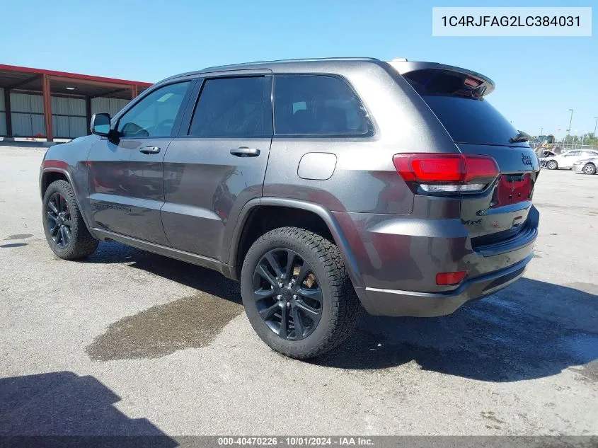 2020 Jeep Grand Cherokee Altitude 4X4 VIN: 1C4RJFAG2LC384031 Lot: 40470226