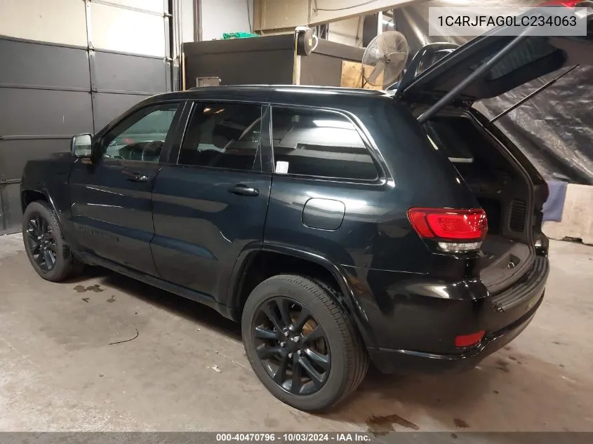 2020 Jeep Grand Cherokee Altitude 4X4 VIN: 1C4RJFAG0LC234063 Lot: 40470796