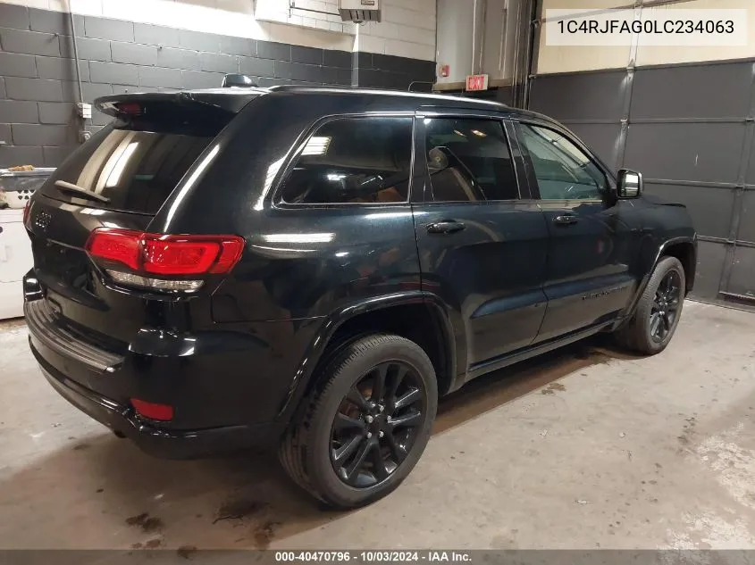 2020 Jeep Grand Cherokee Altitude 4X4 VIN: 1C4RJFAG0LC234063 Lot: 40470796