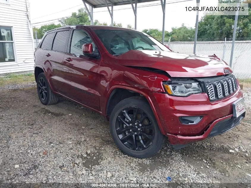 2020 Jeep Grand Cherokee Altitude 4X4 VIN: 1C4RJFAGXLC423075 Lot: 40474306