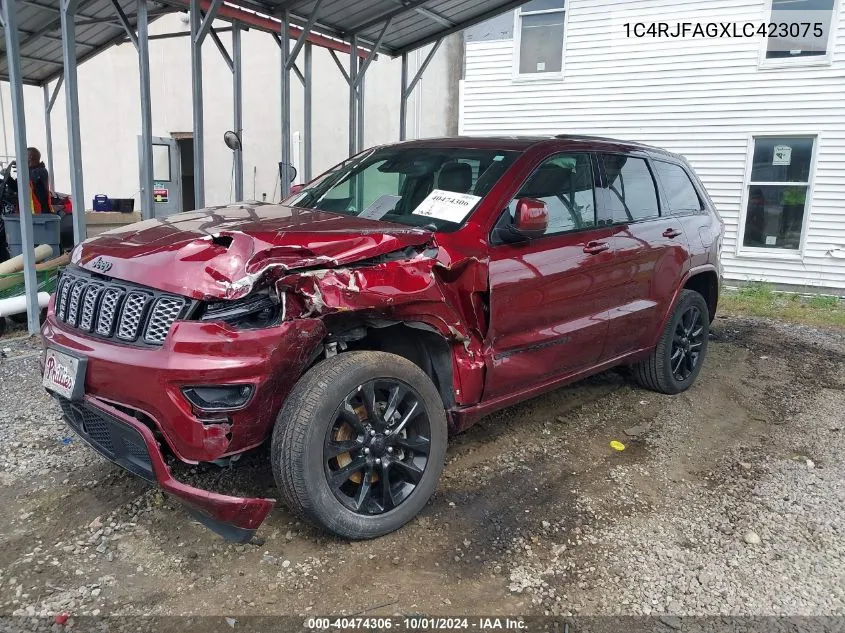 2020 Jeep Grand Cherokee Altitude 4X4 VIN: 1C4RJFAGXLC423075 Lot: 40474306